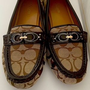 Coach Brown Loafers. Size 8B.
